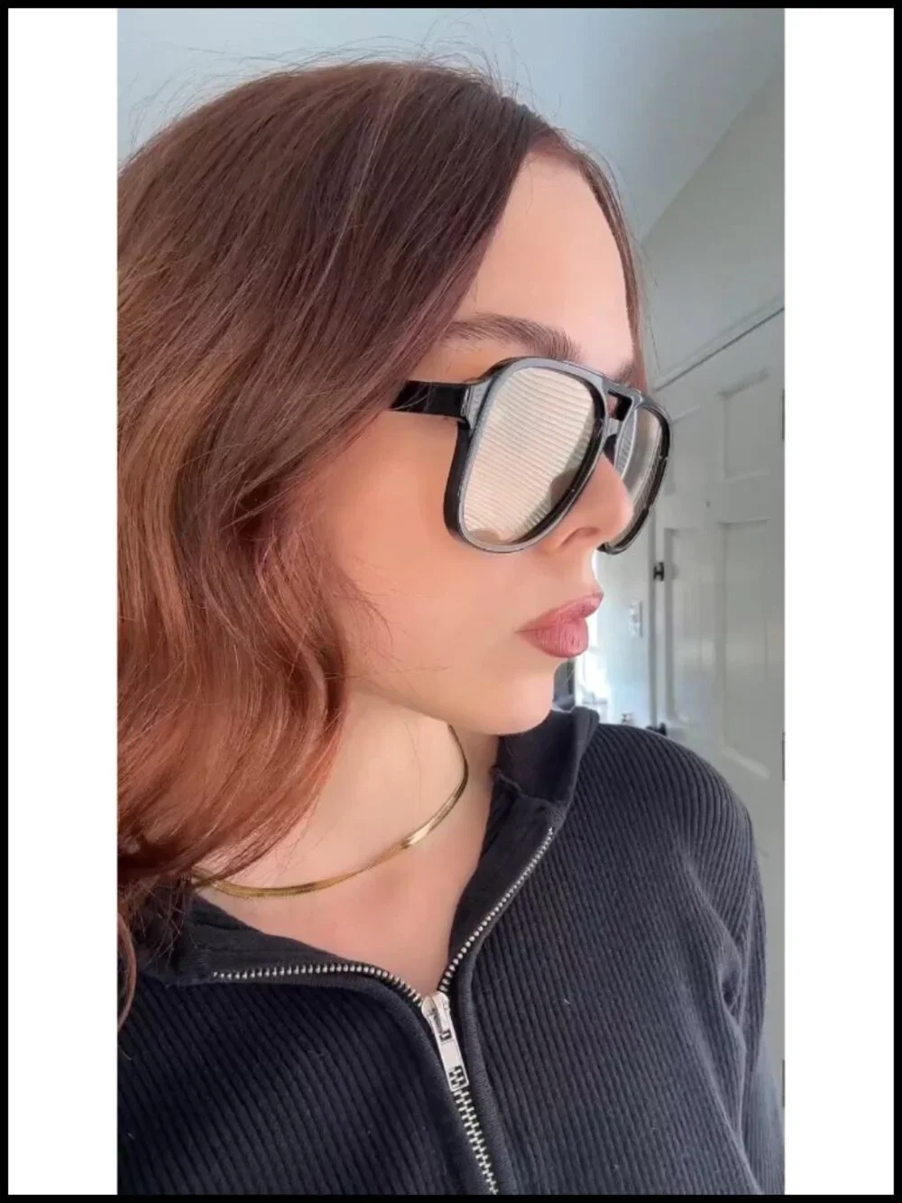 Retro Polarized Square Aviator Sunglasses Oversized UV400 Protection Unisex